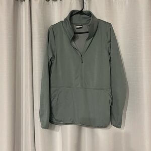 Columbia Light Green 3/4 zip Sweater/Jacket